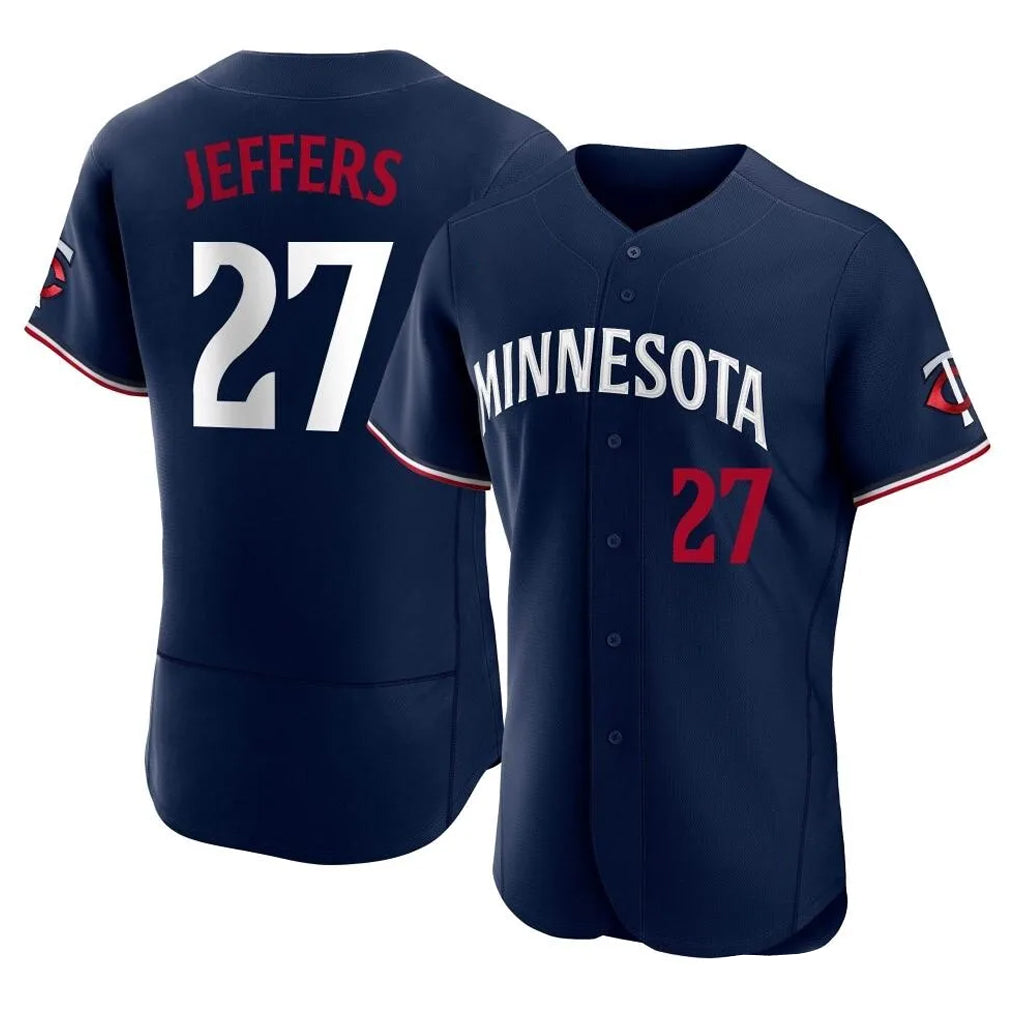 BIPIHUC M.Twins #27 Ryan Jeffers Player Navy Replica Home Limited Elite Stitched Jerseys
