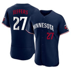 BIPIHUC M.Twins #27 Ryan Jeffers Player Navy Replica Home Limited Elite Stitched Jerseys