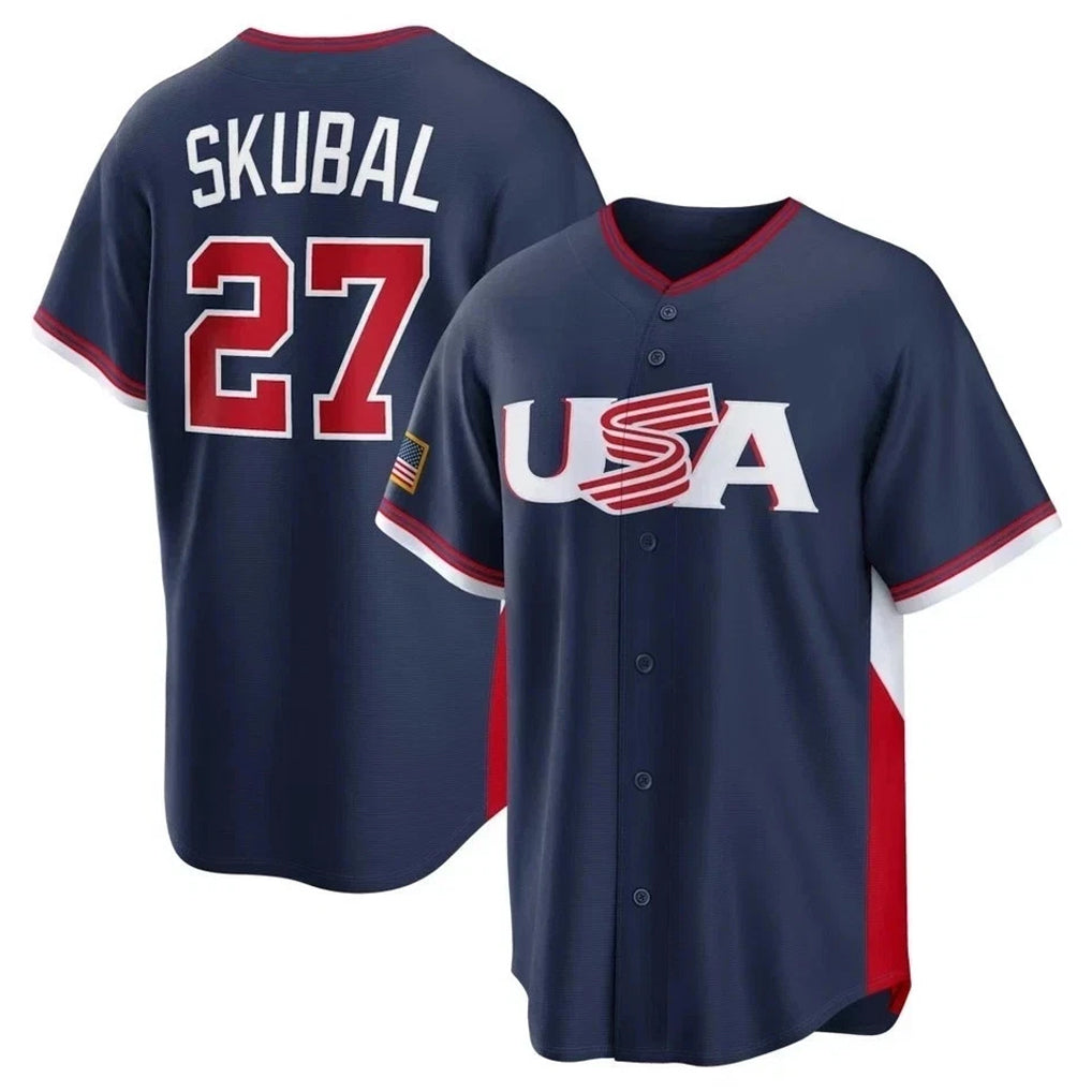 BIPIHUC M.Twins #27 Ryan Jeffers Player Navy USA 2026 World Classic Limited Home Stitched Jerseys