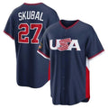 BIPIHUC M.Twins #27 Ryan Jeffers Player Navy USA 2026 World Classic Limited Home Stitched Jerseys