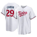 BIPIHUC M.Twins #29 Rod Carew Player White Home Game Stitched Jerseys