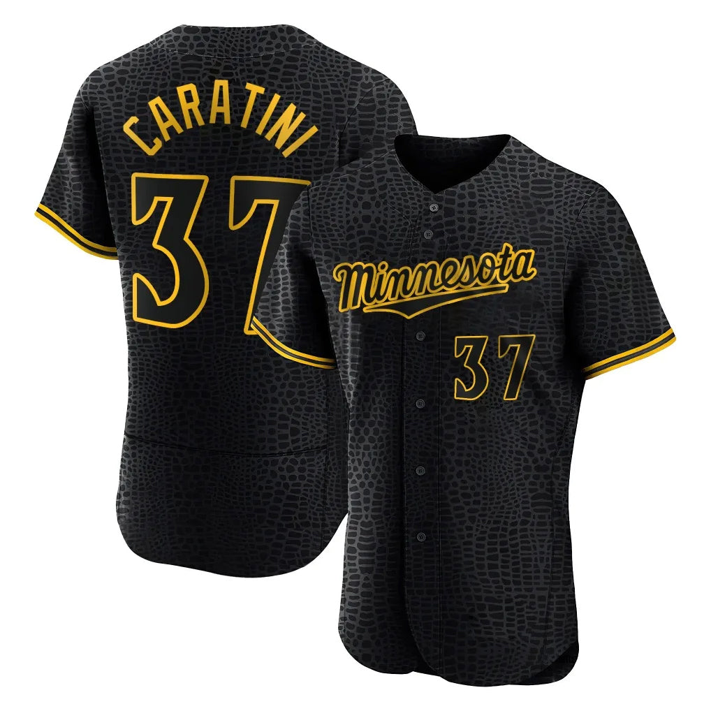 BIPIHUC M.Twins #37 Victor Caratini Player Black Snake Skin City Home Limited Elite Stitched Jerseys