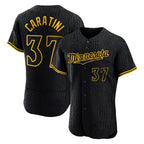 BIPIHUC M.Twins #37 Victor Caratini Player Black Snake Skin City Home Limited Elite Stitched Jerseys
