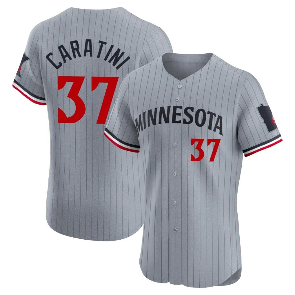 BIPIHUC M.Twins #37 Victor Caratini Player Gray Home Limited Elite Stitched Jerseys
