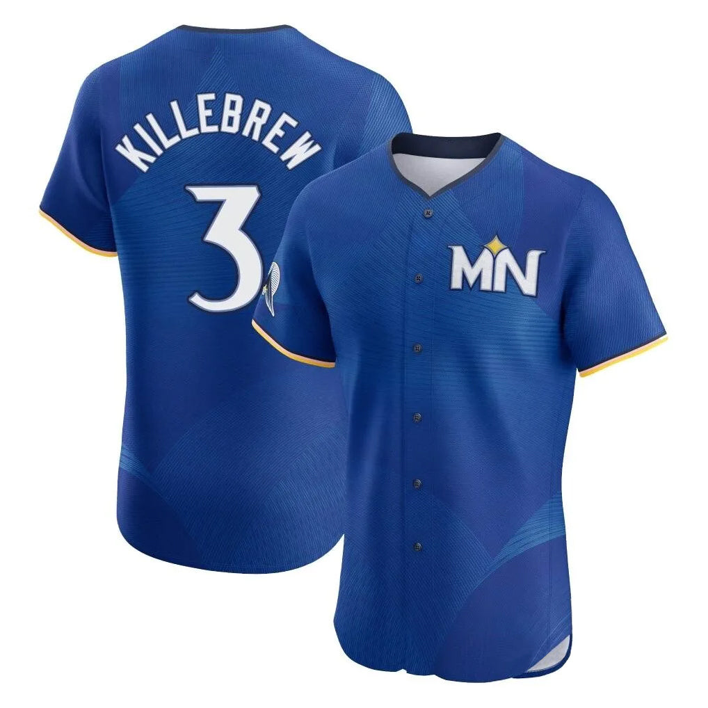 BIPIHUC M.Twins #3 Harmon Killebrew Player Royal City Connect Limited Elite Home Stitched Jerseys