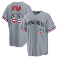 BIPIHUC M.Twins #41 Joe Ryan Gray USA 250 Fourth of July Road Stadium Jersey