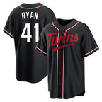 BIPIHUC M.Twins #41 Joe Ryan Player Black Fashion Out Home Limited Stitched Jerseys