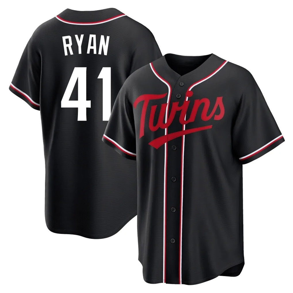 BIPIHUC M.Twins #41 Joe Ryan Player Black Fashion Out Home Limited Stitched Jerseys