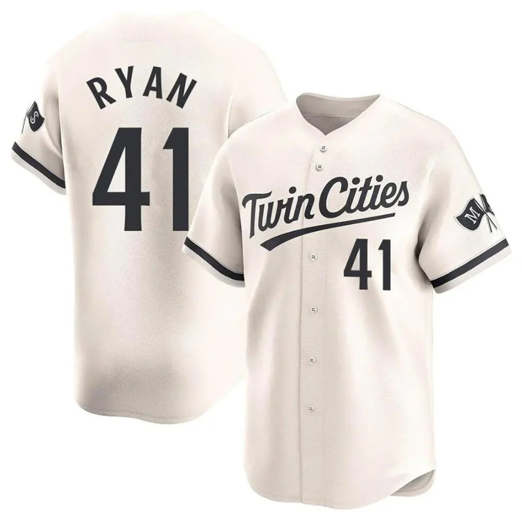 BIPIHUC M.Twins #41 Joe Ryan Player Cream Home Limited Stitched Jerseys