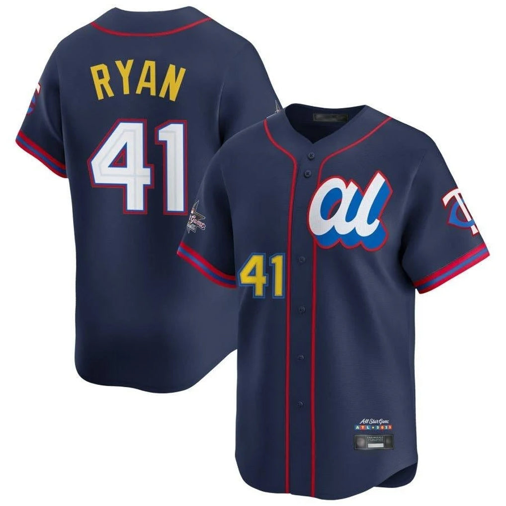 BIPIHUC M.Twins #41 Joe Ryan Player Navy All-star Game Limited Home Stitched Jerseys