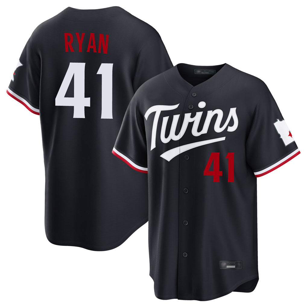 BIPIHUC M.Twins #41 Joe Ryan Player Navy Home Game Stitched Jerseys