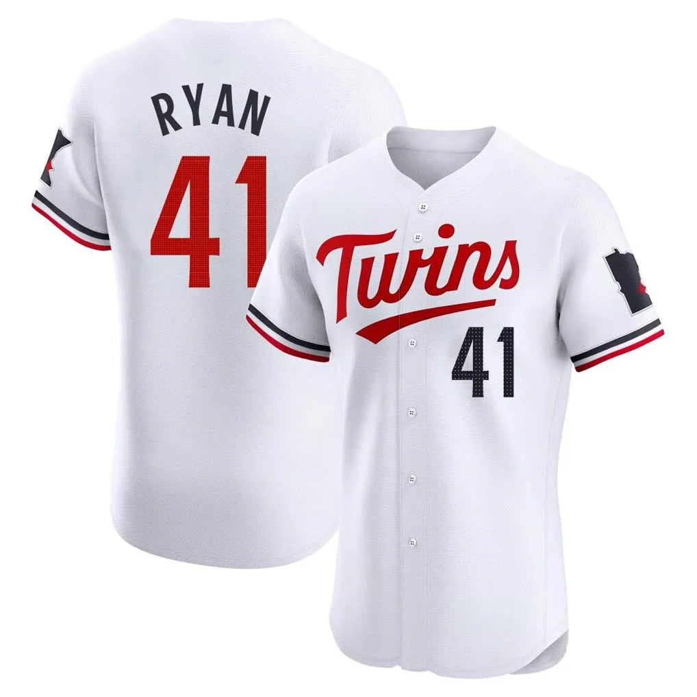 BIPIHUC M.Twins #41 Joe Ryan Player White Home Limited Elite Stitched Jerseys