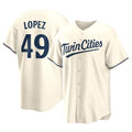 BIPIHUC M.Twins #49 Pablo Lopez Player Cream Game Limited Home Stitched Jerseys