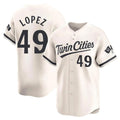 BIPIHUC M.Twins #49 Pablo Lopez Player Cream Home Limited Stitched Jerseys