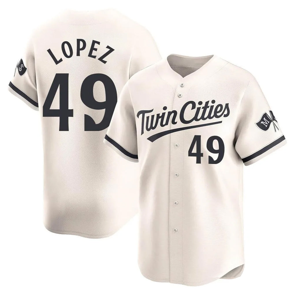 BIPIHUC M.Twins #49 Pablo Lopez Player Cream Home Limited Stitched Jerseys