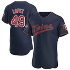 BIPIHUC M.Twins #49 Pablo Lopez Player Navy 60th Home Limited Elite Stitched Jerseys