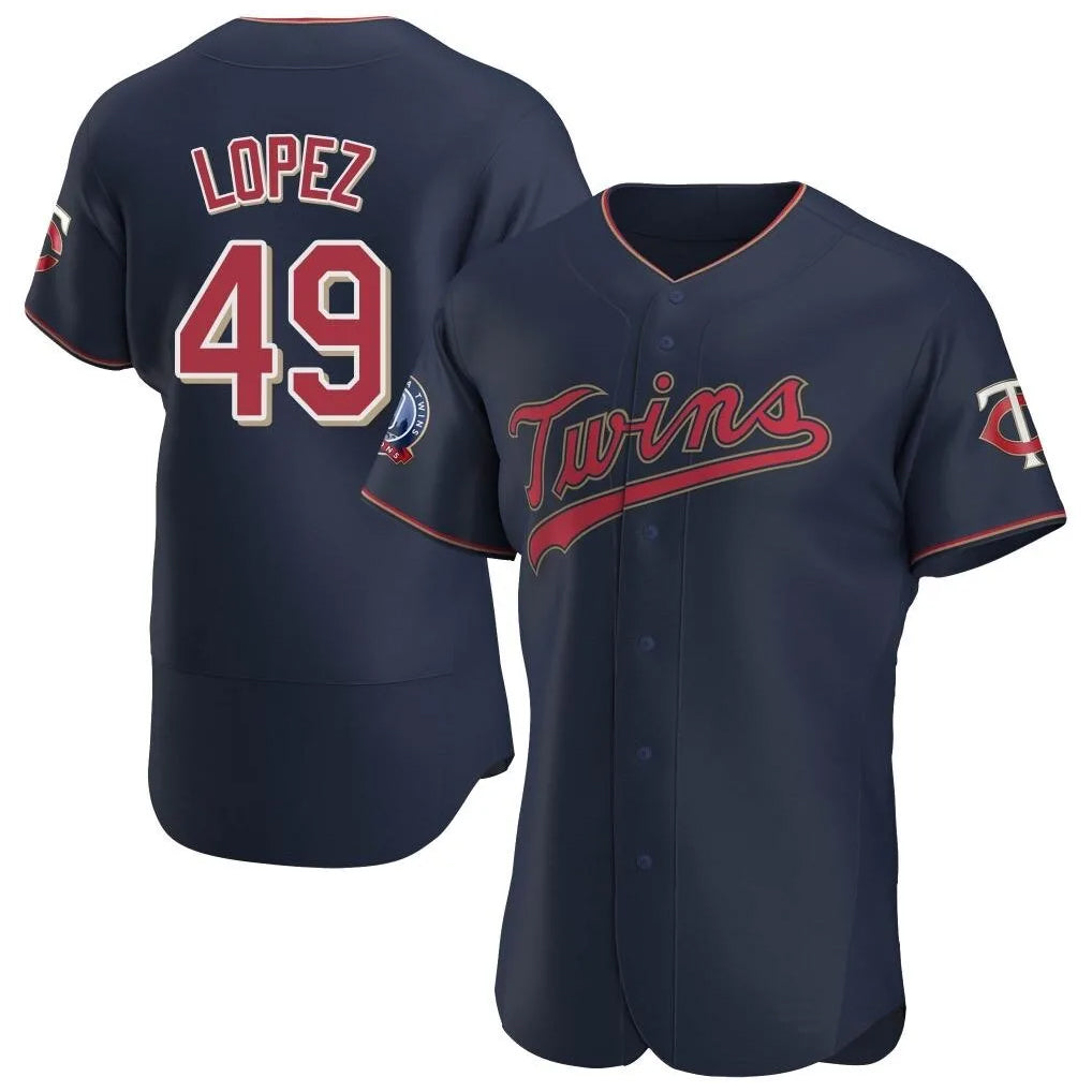 BIPIHUC M.Twins #49 Pablo Lopez Player Navy 60th Home Limited Elite Stitched Jerseys