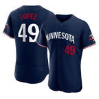 BIPIHUC M.Twins #49 Pablo Lopez Player Navy Replica Home Limited Elite Stitched Jerseys
