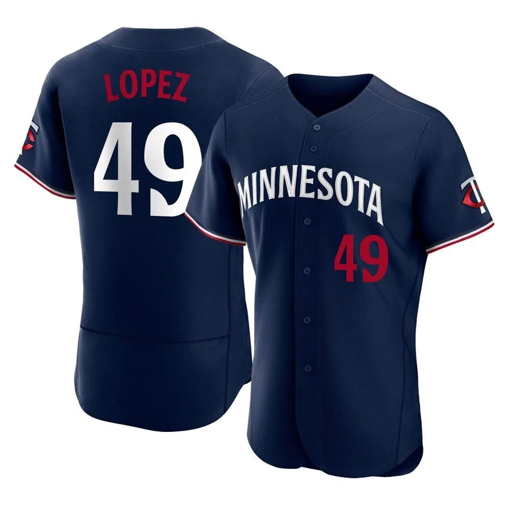 BIPIHUC M.Twins #49 Pablo Lopez Player Navy Replica Home Limited Elite Stitched Jerseys