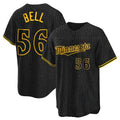 BIPIHUC M.Twins #56 Josh Bell Player Black Snake Skin City Home Game Stitched Jerseys