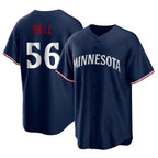 BIPIHUC M.Twins #56 Josh Bell Player Navy Replica Alternate Home Stitched Jerseys