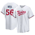 BIPIHUC M.Twins #56 Josh Bell Player White Home Game Stitched Jerseys