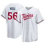 BIPIHUC M.Twins #56 Josh Bell Player White Home Game Stitched Jerseys