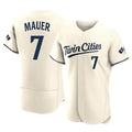 BIPIHUC M.Twins #7 Joe Mauer Player Cream Home Limited Elite Stitched Jerseys