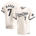 BIPIHUC M.Twins #7 Joe Mauer Player Cream Home Limited Stitched Jerseys