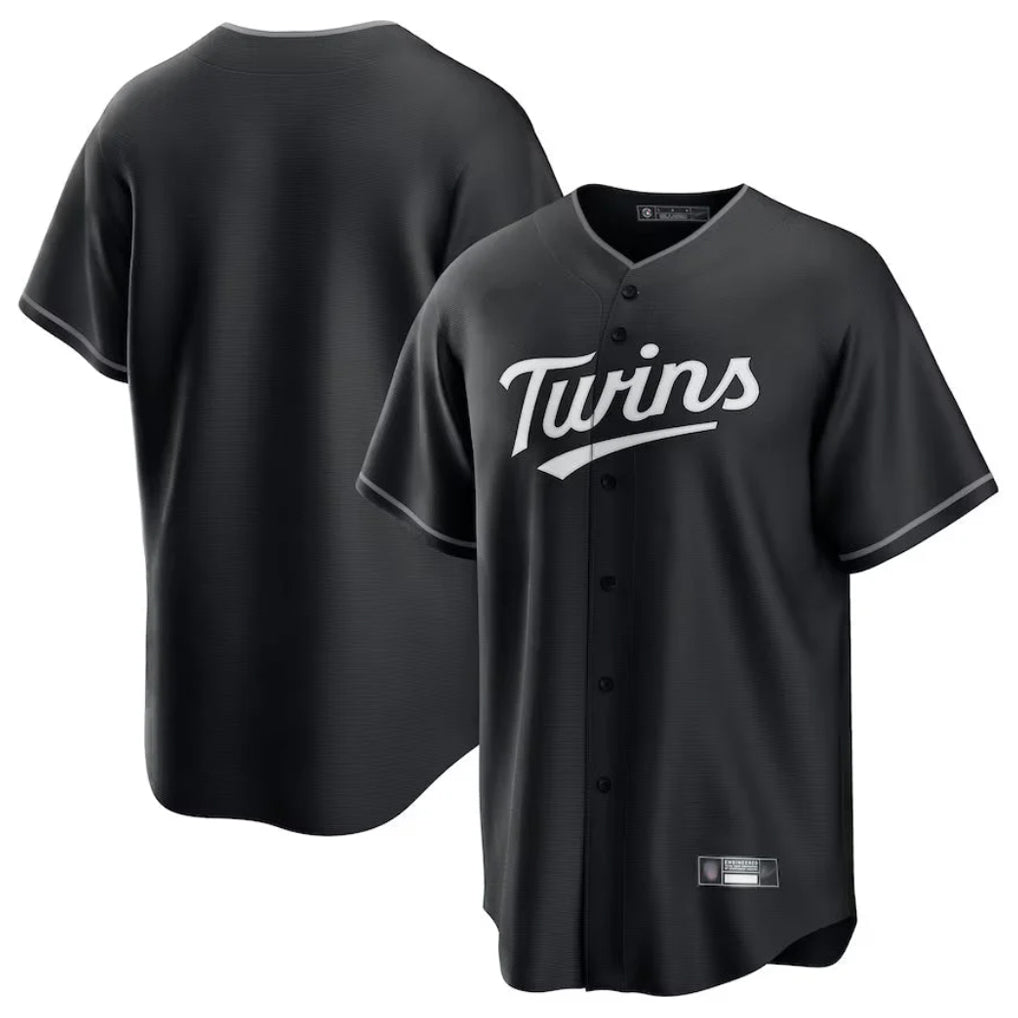 BIPIHUC Minnesota Twins Blank Player Black Home Game Stitched Jerseys