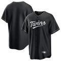 BIPIHUC Minnesota Twins Blank Player Black Home Game Stitched Jerseys