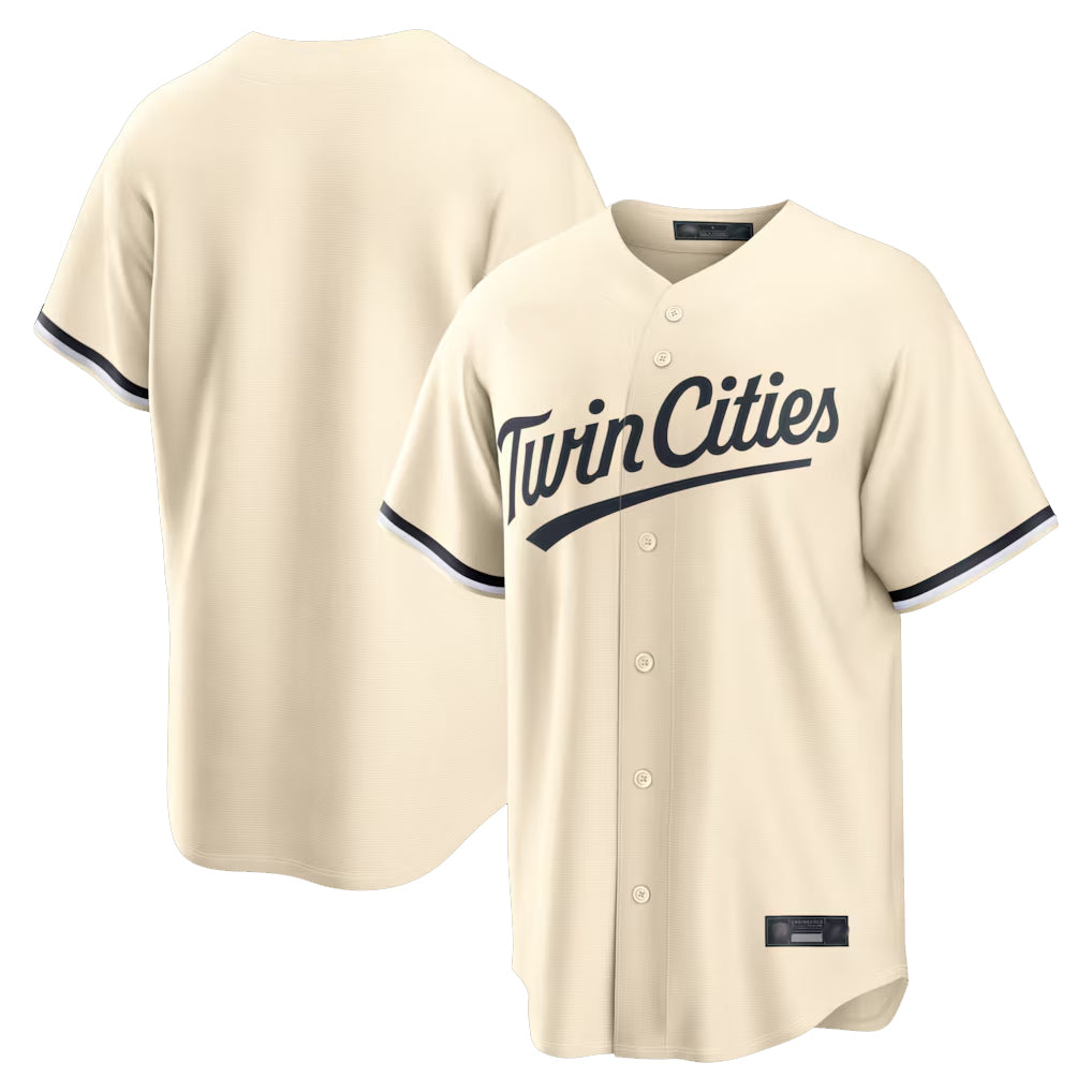 BIPIHUC Minnesota Twins Blank Player Cream Game Limited Home Stitched Jerseys
