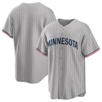 BIPIHUC Minnesota Twins Blank Player Gray Game Limited Home Stitched Jerseys