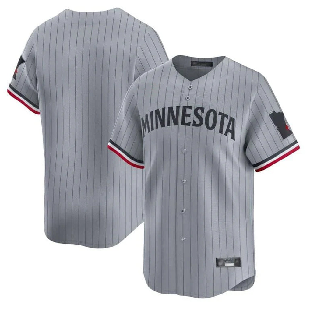 BIPIHUC Minnesota Twins Blank Player Gray Home Limited Stitched Jerseys