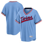BIPIHUC Minnesota Twins Blank Player Light Blue Road Cooperstown Collection T-shirt Stitched Jerseys