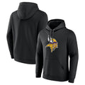 BIPIHUC MN.Vikings Black LOGO Pullover Hoodies Limited Game Blank Player Stitched Jerseys