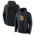 BIPIHUC MN.Vikings Black LOGO Pullover Hoodies Limited Game Blank Player Stitched Jerseys