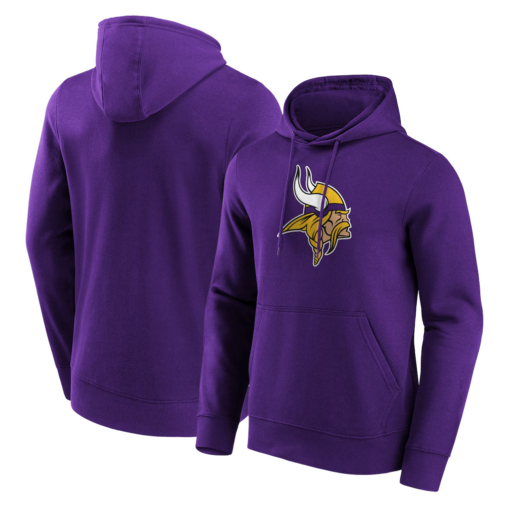 BIPIHUC MN.Vikings Purple LOGO Pullover Hoodies Home Game Blank Player Stitched Jerseys