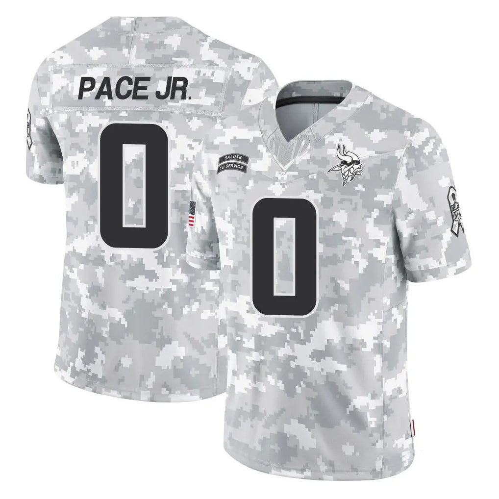 BIPIHUC MN.Vikings #0 Ivan Pace Jr. Player Arctic Camo Salute To Service Limited Game Stitched Jerseys