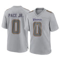 BIPIHUC MN.Vikings #0 Ivan Pace Jr. Player Gray Atmosphere Fashion Home Game Stitched Jerseys