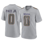 BIPIHUC MN.Vikings #0 Ivan Pace Jr. Player Gray Atmosphere Fashion Home Game Stitched Jerseys