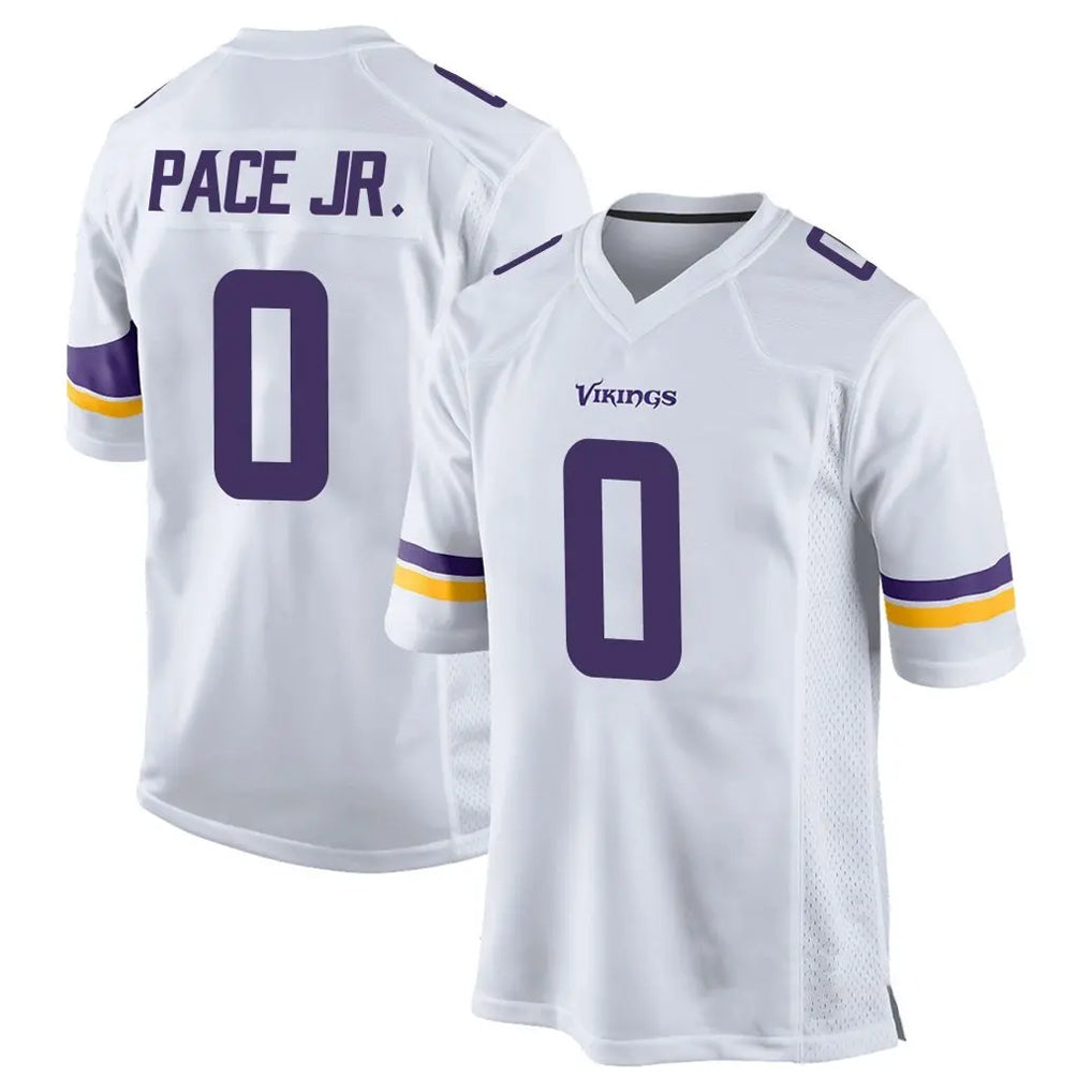 BIPIHUC MN.Vikings #0 Ivan Pace Jr. Player White Home Game Stitched Jerseys