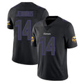 BIPIHUC MN.Vikings #14 Jauan Jennings Player Black Impact LImited Home Game Stitched Jerseys