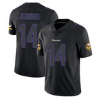 BIPIHUC MN.Vikings #14 Jauan Jennings Player Black Impact LImited Home Game Stitched Jerseys