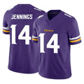 BIPIHUC MN.Vikings #14 Jauan Jennings Player Purple Limited Vapor F.U.S.E. Home Game Stitched Jerseys