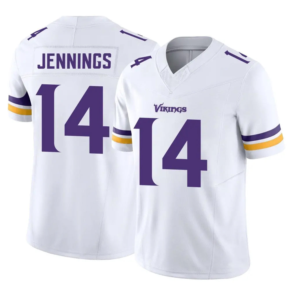 BIPIHUC MN.Vikings #14 Jauan Jennings Player White Limited Vapor F.U.S.E. Home Game Stitched Jerseys