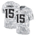 BIPIHUC MN.Vikings #15 Dallas Turner Player Arctic Camo Salute To Service Limited Game Stitched Jerseys