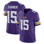 BIPIHUC MN.Vikings #15 Dallas Turner Player Purple Limited Vapor Untouchable Home Game Stitched Jerseys