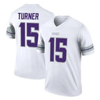 BIPIHUC MN.Vikings #15 Dallas Turner Player White Alternate Legend Home Game Stitched Jerseys