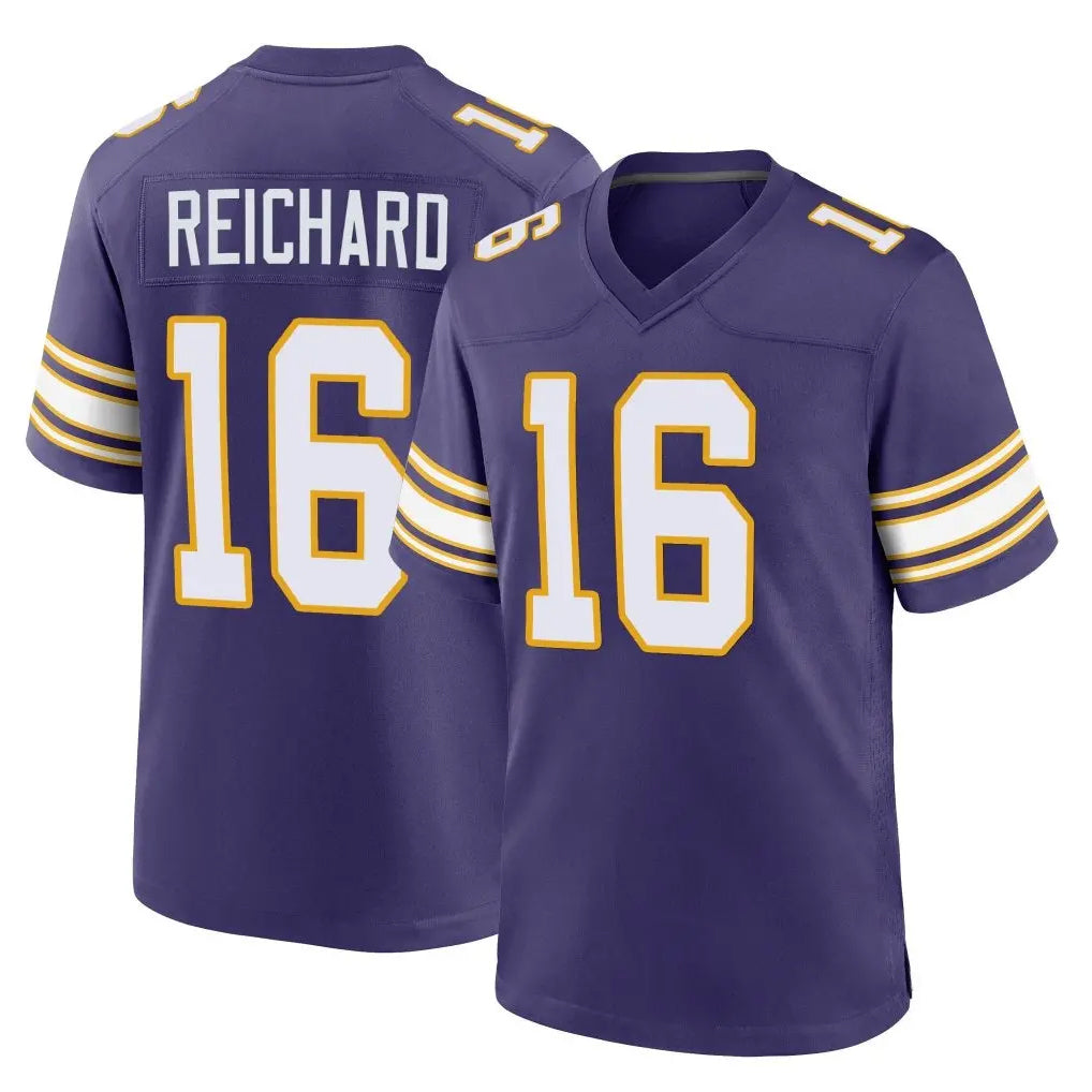 BIPIHUC MN.Vikings #16 Will Reichard Player Purple Classic Home Game Stitched Jerseys